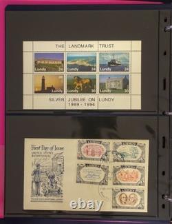 Lundy Island Comprehensive Local Post Specialized Stamp Collection Album ZAYIX Lundy Island Comprehensive Local Post Specialized Stamp Collection Album ZAYIX