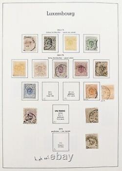 Luxembourg Mint & Used Stamp Collection in Huge Schaubek Album