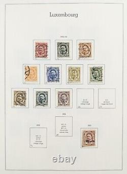 Luxembourg Mint & Used Stamp Collection in Huge Schaubek Album