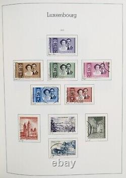 Luxembourg Mint & Used Stamp Collection in Huge Schaubek Album