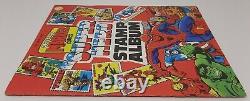 MARVEL SUPER HERO STAMP ALBUM 1976 Vintage Nearly Complete, Missing One Stamp