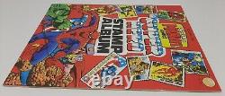 MARVEL SUPER HERO STAMP ALBUM 1976 Vintage Nearly Complete, Missing One Stamp