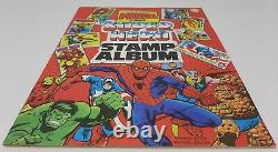 MARVEL SUPER HERO STAMP ALBUM 1976 Vintage Nearly Complete, Missing One Stamp