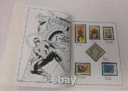 MARVEL SUPER HERO STAMP ALBUM 1976 Vintage Nearly Complete, Missing One Stamp