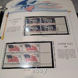 MASSIVE United States mint plate block stamp collection 1959 forward. White Ace