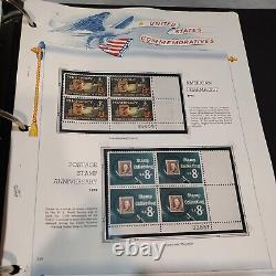 MASSIVE United States mint plate block stamp collection 1959 forward. White Ace