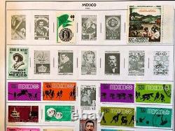 MEXICO STAMP Collection VINTAGE STAMPS ON OLD ALBUM PAGES INCREDIBLE SELECTION