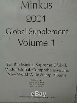 MINKUS Global stamp album pages collection supplement 1999 2000 2001 unopened