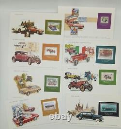 MINT STAMP COLLECTION! Vintage The Great Automobiles Of The World +Authenticity