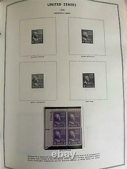 MNH 1938-1984 US Plate Block Collection Stamp Album Harris United States USA