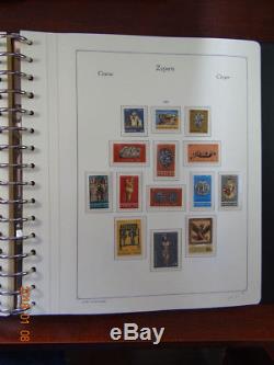 MNH Complete Cyprus Collection 1960 to 2008 (Hingeless KABE Albums With Slips)