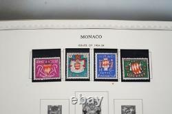MONACO & ANDORRA 1950s-1990s COLLECTION OF 500+ MINT STAMPS IN MINKUS ALBUM