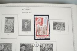 MONACO & ANDORRA 1950s-1990s COLLECTION OF 500+ MINT STAMPS IN MINKUS ALBUM
