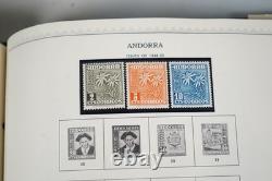MONACO & ANDORRA 1950s-1990s COLLECTION OF 500+ MINT STAMPS IN MINKUS ALBUM