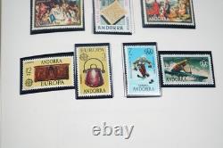 MONACO & ANDORRA 1950s-1990s COLLECTION OF 500+ MINT STAMPS IN MINKUS ALBUM
