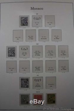 MONACO / Classic to Modern 1885-2010 Stamp Collection 4 Albums 380 Scans