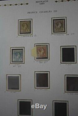 MONACO Premium MNH 1885-2016 Princesse 6x Albums Stamp Collection