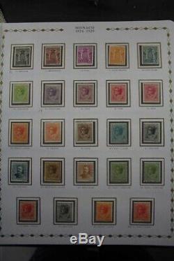 MONACO Premium MNH 1885-2016 Princesse 6x Albums Stamp Collection