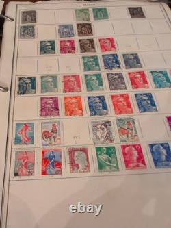 Mammoth And Powerful Worldwide Stamp Collection In Harris 1953 Album. Vintage ++