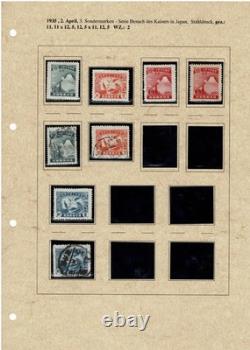 Manchukuo Stamp Collection Part 2 Commemoratives & Specials on 16 Album Pages