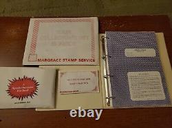 Margrace Stamp Service Stamp Collecting Book With Stamp Lot- Refer Photos