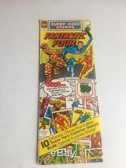 Marvel DC Super Hero Stamp Album (1976) w Stamp Envelopes Marvel mania HI GRADE