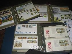 Mass Collection Jersey Fdc First Day Covers 1969-2013 3 Davon Albums Fv £900