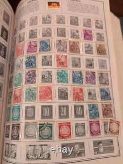 Massive Two Volume Worldwide Stamp Collection In HE HARRIS ALBUMS. Magnificent