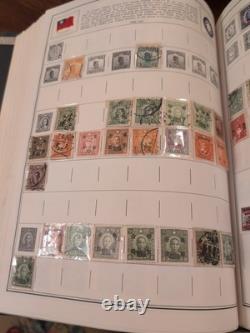 Massive Two Volume Worldwide Stamp Collection In HE HARRIS ALBUMS. Magnificent
