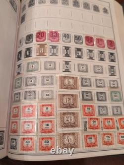 Massive Two Volume Worldwide Stamp Collection In HE HARRIS ALBUMS. Magnificent