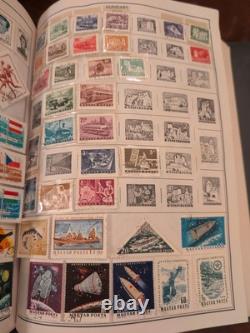 Massive Two Volume Worldwide Stamp Collection In HE HARRIS ALBUMS. Magnificent