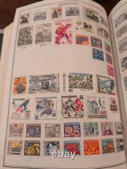 Massive Two Volume Worldwide Stamp Collection In HE HARRIS ALBUMS. Magnificent