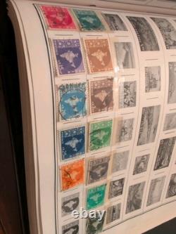 Massive Two Volume Worldwide Stamp Collection In HE HARRIS ALBUMS. Magnificent