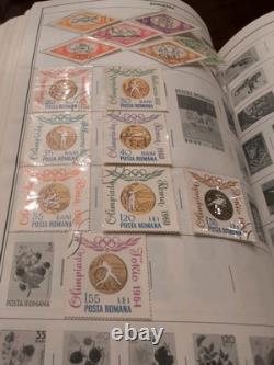 Massive Two Volume Worldwide Stamp Collection In HE HARRIS ALBUMS. Magnificent