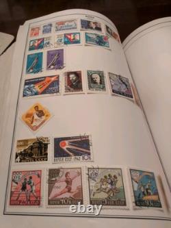 Massive Two Volume Worldwide Stamp Collection In HE HARRIS ALBUMS. Magnificent