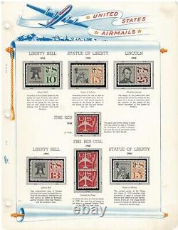 Matt's Stamps Us Scott Airmail Collection #c1-c12, C16-c116 In Album, Most Mnh