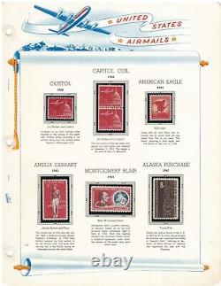 Matt's Stamps Us Scott Airmail Collection #c1-c12, C16-c116 In Album, Most Mnh