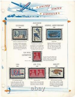 Matt's Stamps Us Scott Airmail Collection #c1-c12, C16-c116 In Album, Most Mnh