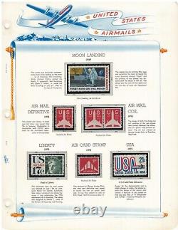 Matt's Stamps Us Scott Airmail Collection #c1-c12, C16-c116 In Album, Most Mnh