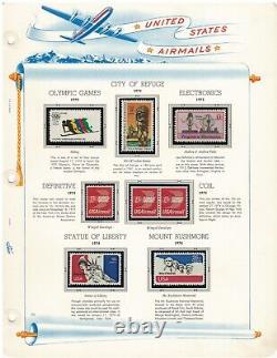 Matt's Stamps Us Scott Airmail Collection #c1-c12, C16-c116 In Album, Most Mnh