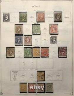 Meaty Greece Collection on Scott International Album Pages over $1750.00 Cat