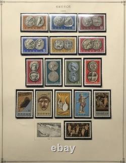 Meaty Greece Collection on Scott International Album Pages over $1750.00 Cat