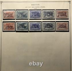 Meaty Greece Collection on Scott International Album Pages over $1750.00 Cat