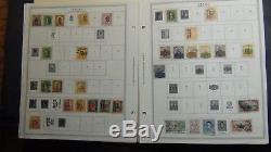 Mexico stamp collection on Minkus album pages to'92 with 1,400 stamps or so
