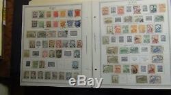 Mexico stamp collection on Minkus album pages to'92 with 1,400 stamps or so