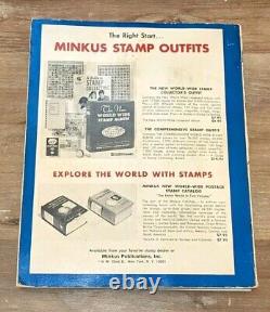 Minkus 1968 United States Stamp Album with 695 Stamps PLEASE READ