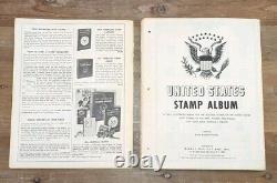 Minkus 1968 United States Stamp Album with 695 Stamps PLEASE READ