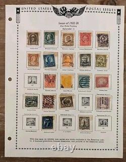 Minkus 1968 United States Stamp Album with 695 Stamps PLEASE READ