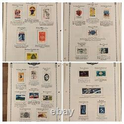 Minkus 1968 United States Stamp Album with 695 Stamps PLEASE READ