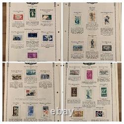 Minkus 1968 United States Stamp Album with 695 Stamps PLEASE READ